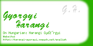 gyorgyi harangi business card